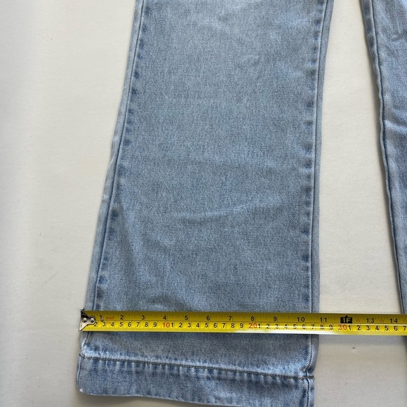 Rollas Old Mate Light Wash Denim Flare Overalls – Size 26 - Picture 10 of 16